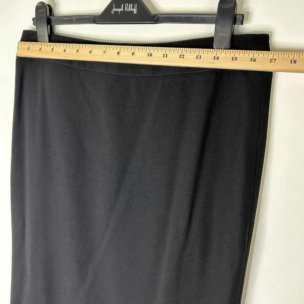 Armani‎ Collezioni Pencil Skirt Womens Size 10 Black Wool Blend